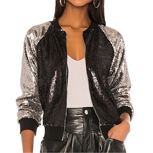 Lovers + Friends | Sequin Barb Bomber Jacket  | Size Small - new without tags
